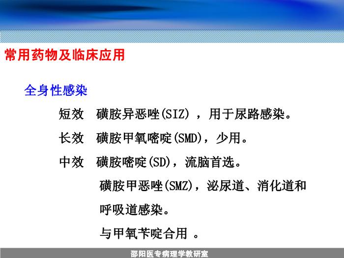 【醫學PPT課件】人工合成抗菌藥-邵陽醫專藥理學教研室 周效思-PPT課件第14頁