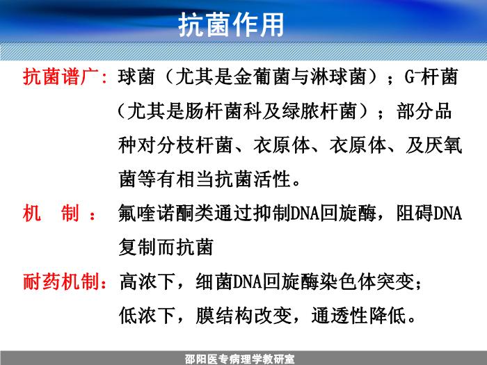 【醫學PPT課件】人工合成抗菌藥-邵陽醫專藥理學教研室 周效思-PPT課件第6頁