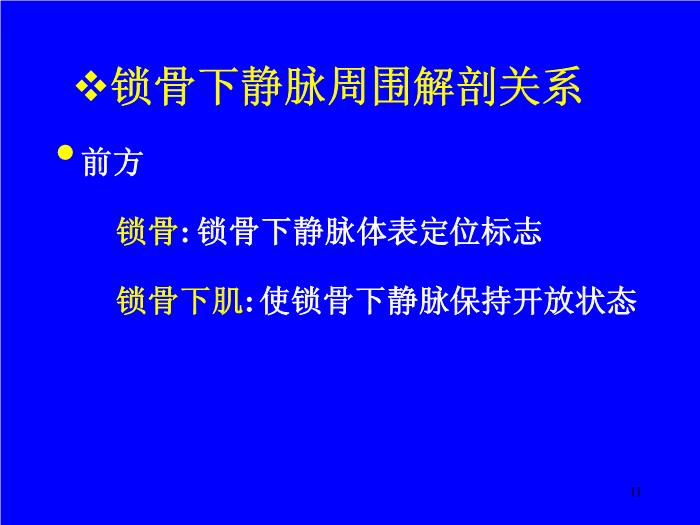 【醫學PPT課件】經皮中心靜脈置管術基礎與臨床 廣西醫科大學第一附屬醫院麻醉科第11頁