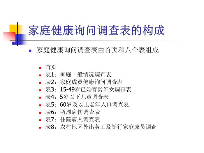 【醫學PPT課件】第四次國家衛生服務調查家庭健康詢問調查表第2頁