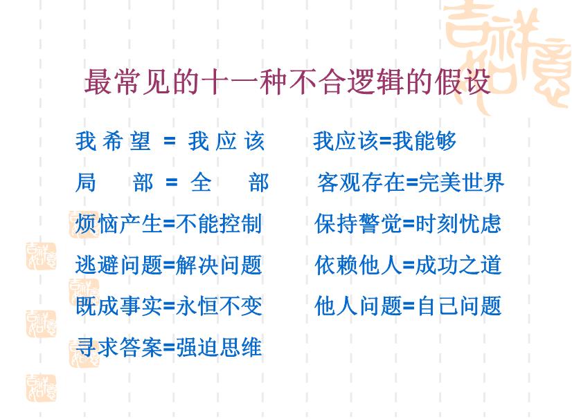 【醫學PPT課件】認知療法的基本理論與操作技術 杭州市教科所孫義農-PPT課件第13頁