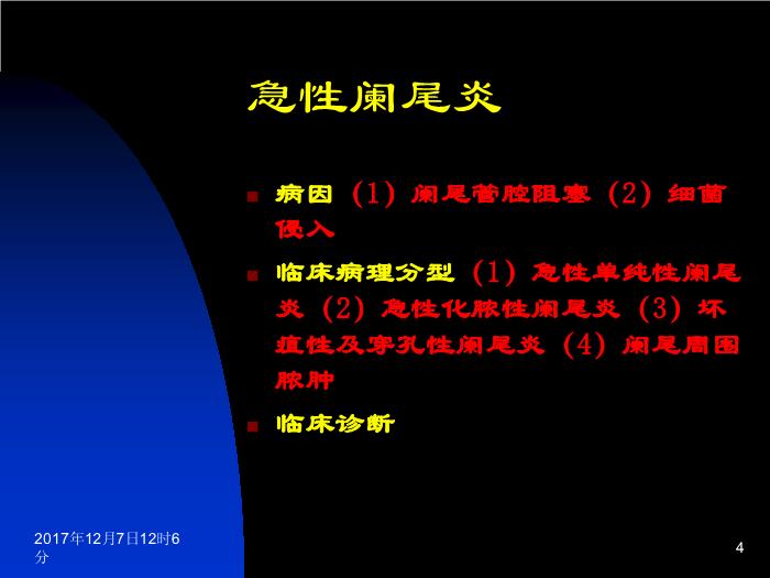 【醫學PPT課件】闌尾炎 中國醫科大學盛京醫院普外科