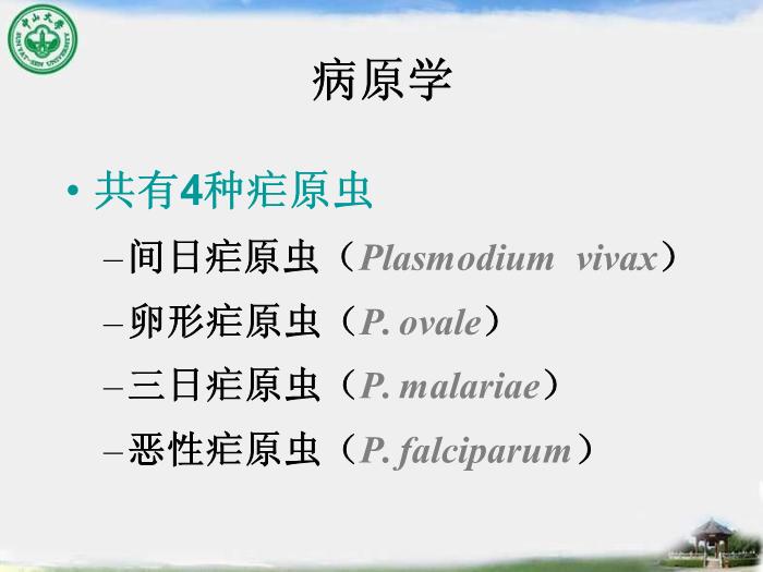 【醫學PPT課件】瘧疾 中山大學傳染病學教學課件第4頁
