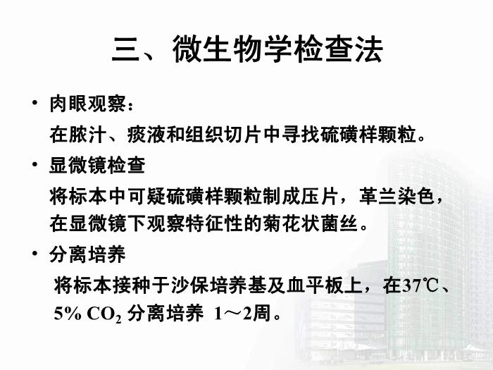 【醫學PPT課件】放線菌屬與諾卡菌屬 醫學微生物學教學課件第13頁