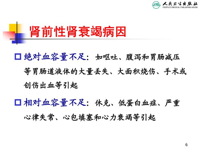 【醫學PPT課件】急性腎衰竭 人衛版教學PPT課件第6頁