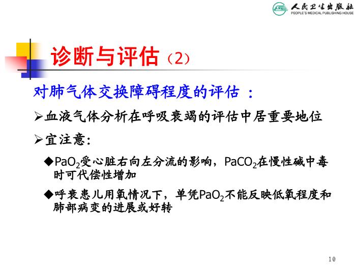 【醫學PPT課件】急性呼吸衰竭 人衛版教學PPT課件第10頁
