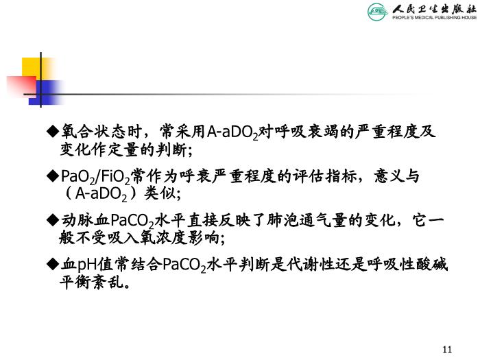 【醫學PPT課件】急性呼吸衰竭 人衛版教學PPT課件第11頁