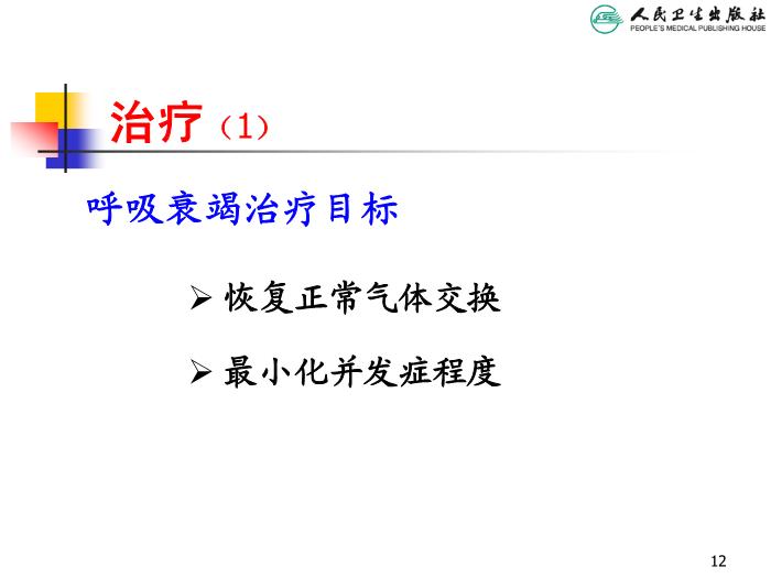 【醫學PPT課件】急性呼吸衰竭 人衛版教學PPT課件第12頁