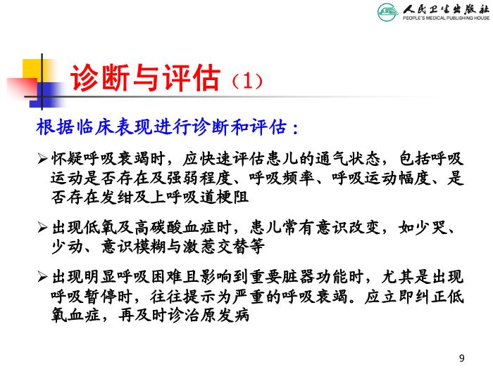 【醫學PPT課件】急性呼吸衰竭 人衛版教學PPT課件第9頁