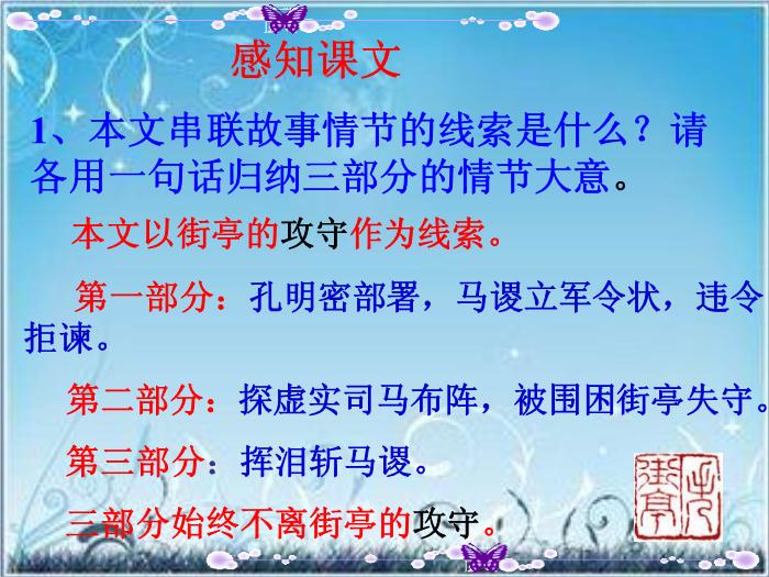 2016粵教版語文必修四第12課 失街亭 ppt課件3第5頁
