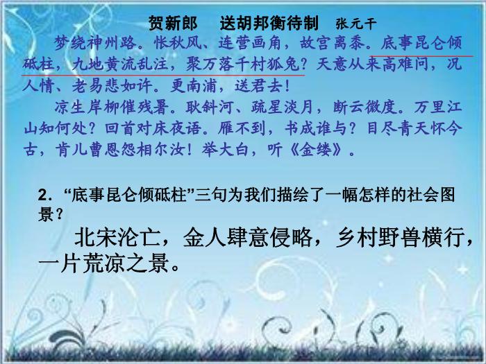 2016粵教版語文選修第17課 愛國詞四首 ppt課件3第9頁