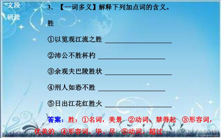 2016粵教版語文選修第2課 黃州快哉亭記 ppt課件2第9頁