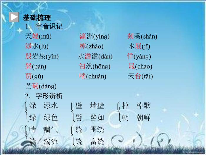 2016粵教版語文選修第2課 李白詩四首 ppt課件4第6頁
