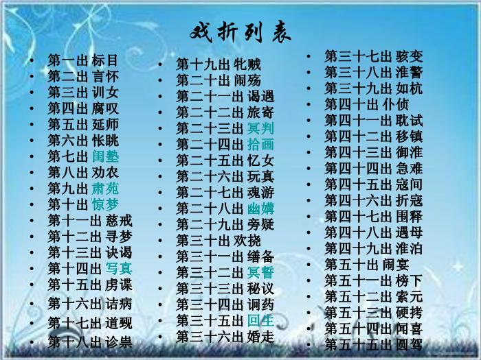 2016粵教版語文選修第2課 牡丹亭 ppt課件2第9頁