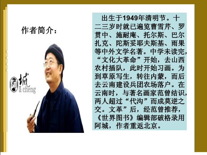 2016粵教版語文必修四第13課 棋王 ppt課件第6頁