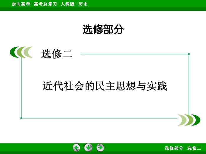 TOP422017版高考歷史（人教版）一輪總復習：選修2　近代社會的民主思想與實踐 模塊總結2.ppt文檔免費在線閱讀第2頁
