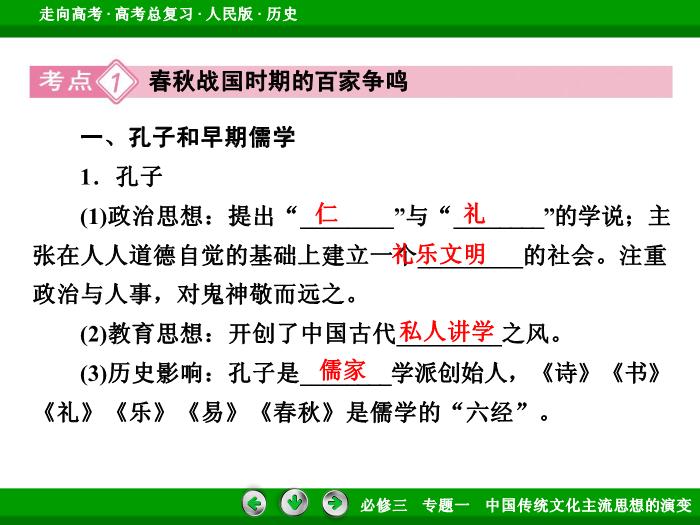 TOP402017年高考歷史人民版一輪復習必修3專題1　中國傳統文化主流思想的演變第28講.ppt文檔免費在線閱讀第8頁