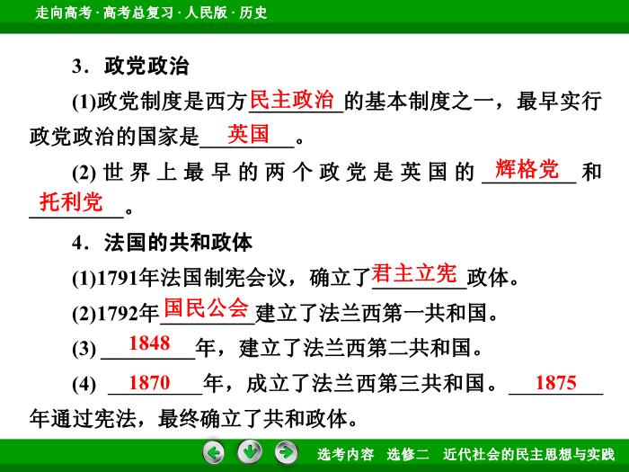 TOP362017年高考歷史人民版一輪復習選修二　近代社會的民主思想與實踐第44講.ppt文檔免費在線閱讀第12頁