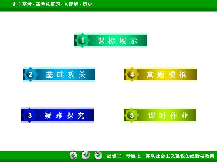 TOP452017年高考歷史人民版一輪復習必修2專題7　蘇聯社會主義建設的經驗與教訓第25講 課時2.ppt文檔免費在線閱讀第4頁