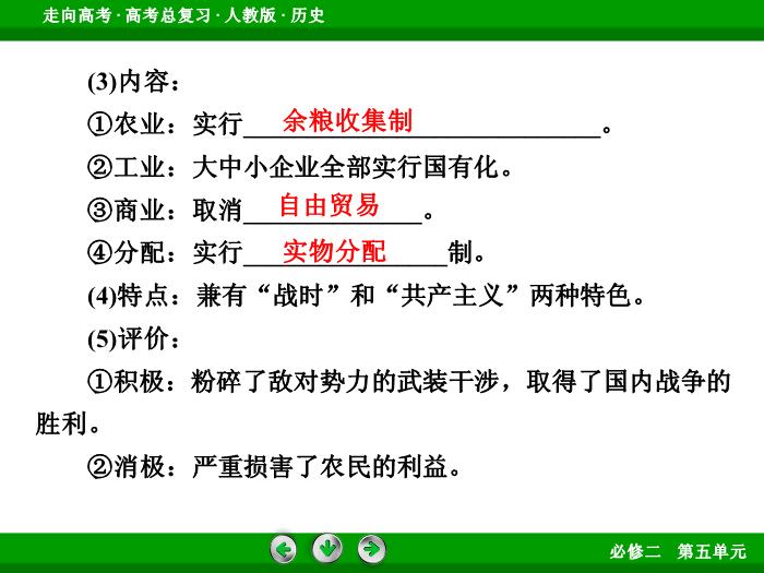 TOP602017版高考歷史（人教版）一輪總復習：必修2 第5單元 世界資本主義經濟政策的調整與蘇聯的社會主義建設第24講 考點1.ppt文檔免費在線閱讀第7頁