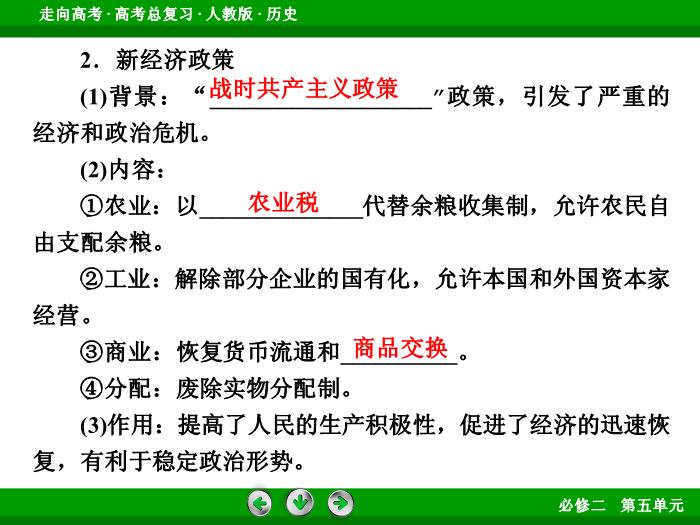 TOP602017版高考歷史（人教版）一輪總復習：必修2 第5單元 世界資本主義經濟政策的調整與蘇聯的社會主義建設第24講 考點1.ppt文檔免費在線閱讀第8頁