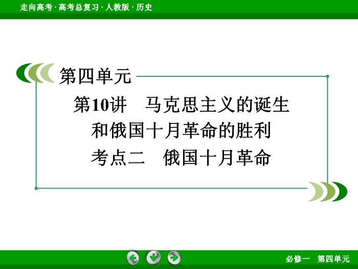 TOP562017版高考歷史（人教版）一輪總復習：必修1 第4單元 從科學社會主義理論到社會主義制度的建立第10講 考點2.ppt文檔免費在線閱讀第3頁