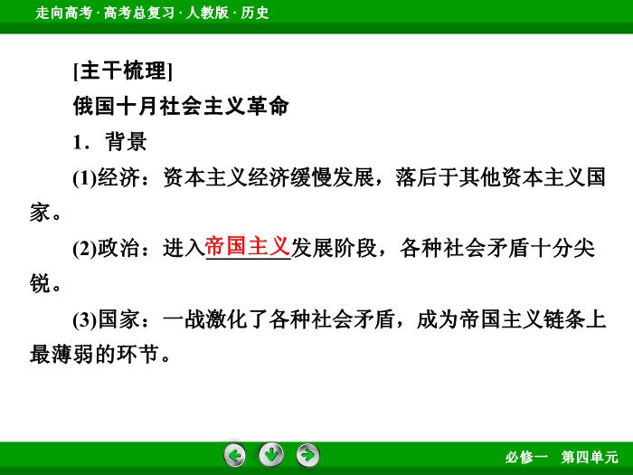 TOP562017版高考歷史（人教版）一輪總復習：必修1 第4單元 從科學社會主義理論到社會主義制度的建立第10講 考點2.ppt文檔免費在線閱讀第6頁