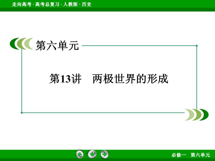 TOP482017版高考歷史（人教版）一輪總復習：必修1 第6單元 當今世界政治格局的多極化趨勢 第13講.ppt文檔免費在線閱讀第3頁