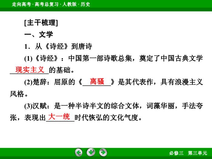 TOP672017版高考歷史（人教版）一輪總復習：必修3 第3單元 古代中國的科學技術、文學藝術與現代中國的科技、教育與文學藝術第31講 考點2.ppt文檔免費在線閱讀第6頁