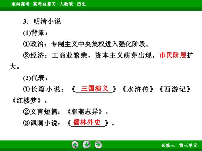 TOP672017版高考歷史（人教版）一輪總復習：必修3 第3單元 古代中國的科學技術、文學藝術與現代中國的科技、教育與文學藝術第31講 考點2.ppt文檔免費在線閱讀第9頁