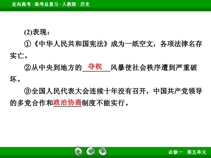 TOP562017版高考歷史（人教版）一輪總復習：必修1 第5單元 現代中國的政治建設、祖國統一和對外關系第11講 考點2.ppt文檔免費在線閱讀第7頁