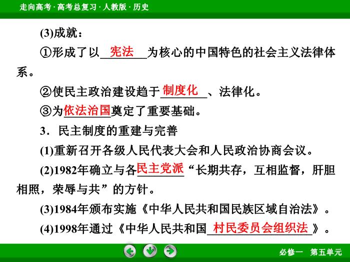 TOP562017版高考歷史（人教版）一輪總復習：必修1 第5單元 現代中國的政治建設、祖國統一和對外關系第11講 考點2.ppt文檔免費在線閱讀第9頁