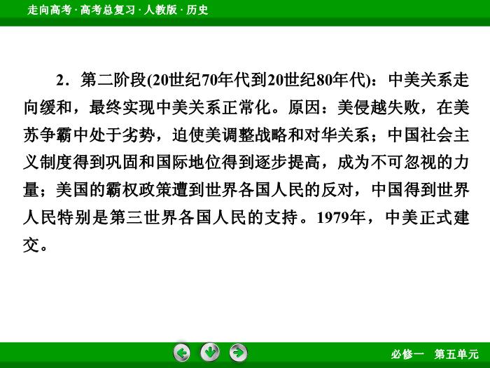 TOP542017版高考歷史（人教版）一輪總復習：必修1 第5單元 現代中國的政治建設、祖國統一和對外關系 單元整合5.ppt文檔免費在線閱讀第15頁