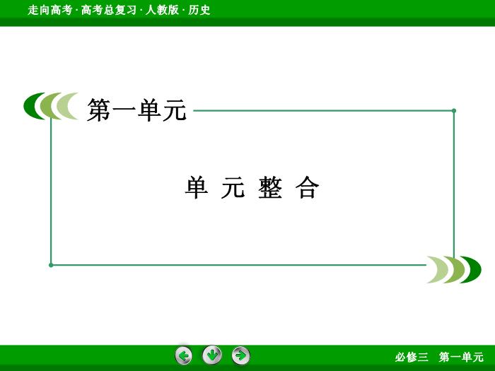 TOP492017版高考歷史（人教版）一輪總復習：必修3 第1單元 中國傳統文化主流思想的演變  單元整合1.ppt文檔免費在線閱讀第3頁