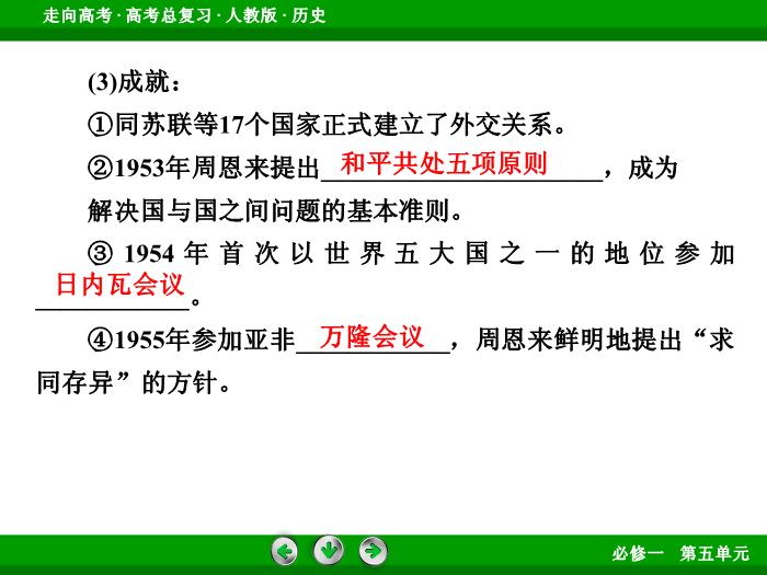 TOP562017版高考歷史（人教版）一輪總復習：必修1 第5單元 現代中國的政治建設、祖國統一和對外關系第12講 考點2.ppt文檔免費在線閱讀第8頁