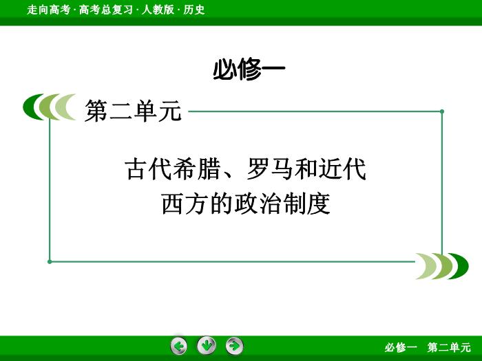 TOP542017版高考歷史（人教版）一輪總復習：必修1 第2單元 古代希臘、羅馬和近代西方的政治制度 第4講 考點2.ppt文檔免費在線閱讀第2頁