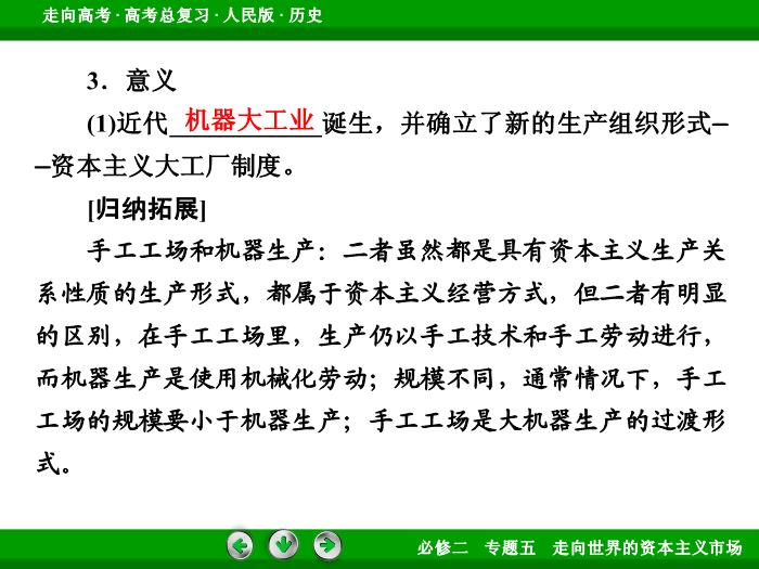 TOP422017年高考歷史人民版一輪復習必修2專題5　走向世界的資本主義市場第23講 課時1.ppt文檔免費在線閱讀預覽圖（11）