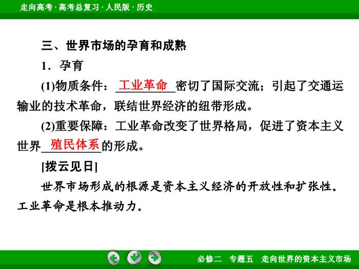 TOP422017年高考歷史人民版一輪復習必修2專題5　走向世界的資本主義市場第23講 課時1.ppt文檔免費在線閱讀預覽圖（15）