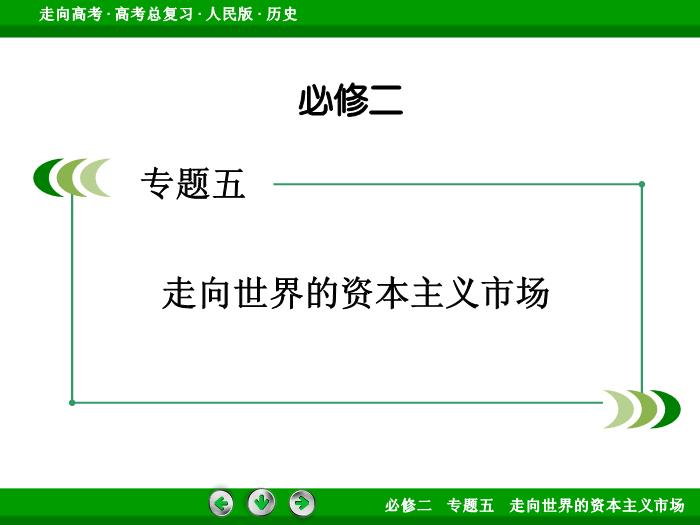 TOP422017年高考歷史人民版一輪復習必修2專題5　走向世界的資本主義市場第23講 課時1.ppt文檔免費在線閱讀預覽圖（2）