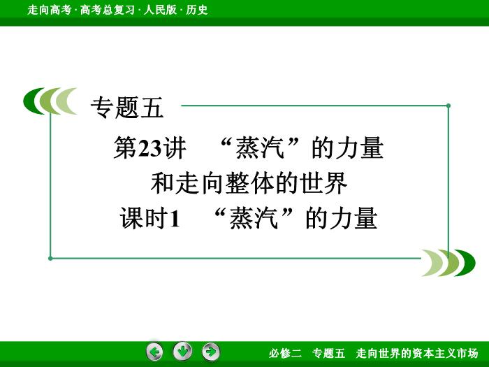 TOP422017年高考歷史人民版一輪復習必修2專題5　走向世界的資本主義市場第23講 課時1.ppt文檔免費在線閱讀預覽圖（3）