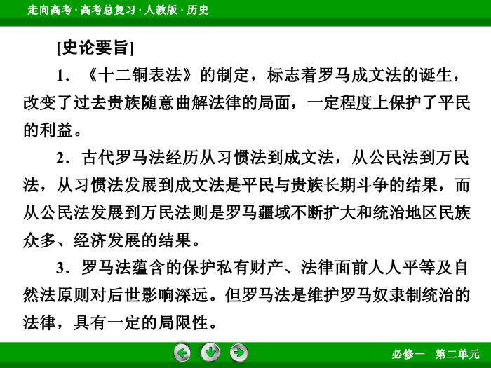 TOP542017版高考歷史（人教版）一輪總復習：必修1 第2單元 古代希臘、羅馬和近代西方的政治制度 第3講 考點2.ppt文檔免費在線閱讀第14頁