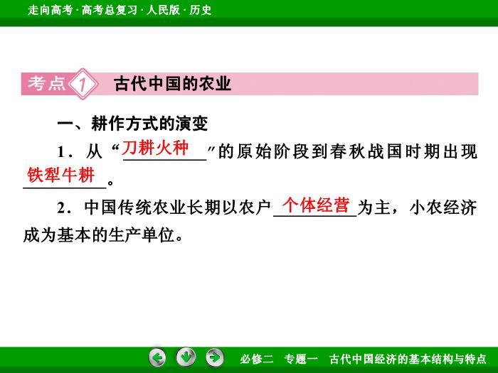 TOP412017年高考歷史人民版一輪復習必修2專題1　古代中國經濟的基本結構與特點第16講.ppt文檔免費在線閱讀第8頁