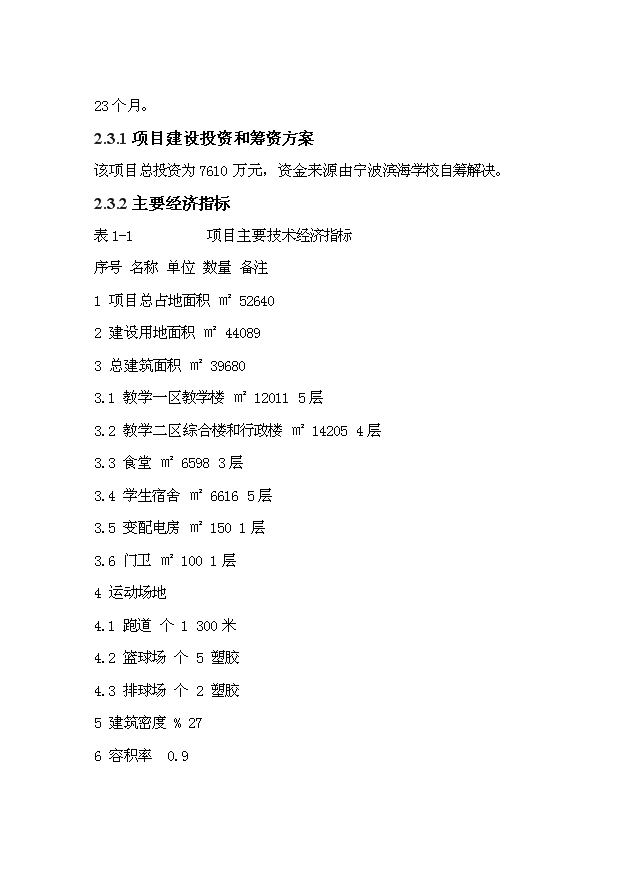 TOP22寧波濱海學校初中部遷址擴建項目投資立項計劃書.doc文檔免費在線閱讀第6頁