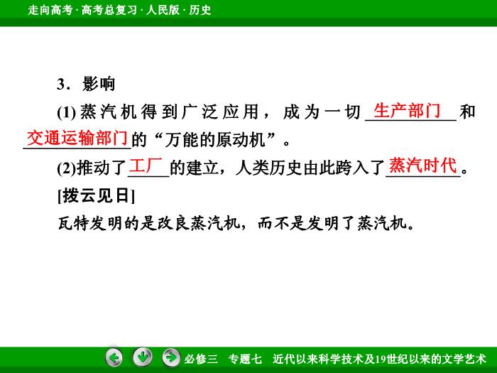 TOP512017年高考歷史人民版一輪復習必修3專題7　近代以來科學技術及19世紀以來的文學藝術第37講 課時2.ppt文檔免費在線閱讀第10頁