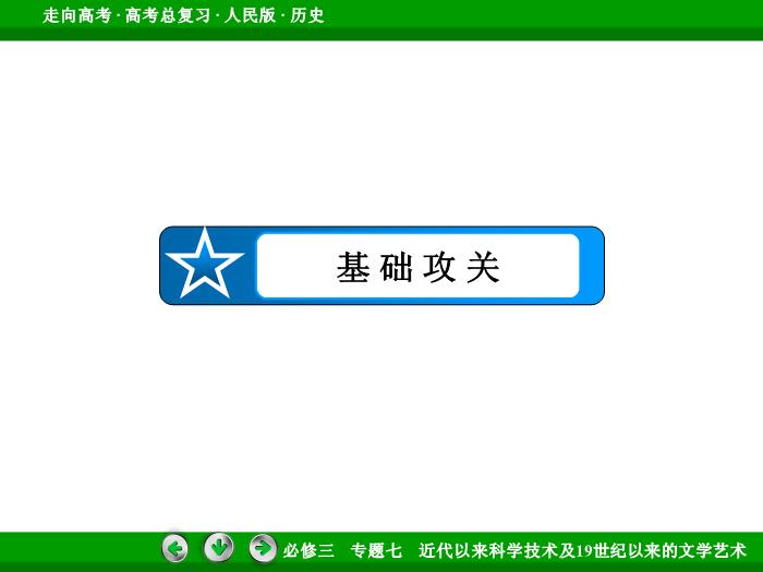 TOP512017年高考歷史人民版一輪復習必修3專題7　近代以來科學技術及19世紀以來的文學藝術第37講 課時2.ppt文檔免費在線閱讀第7頁