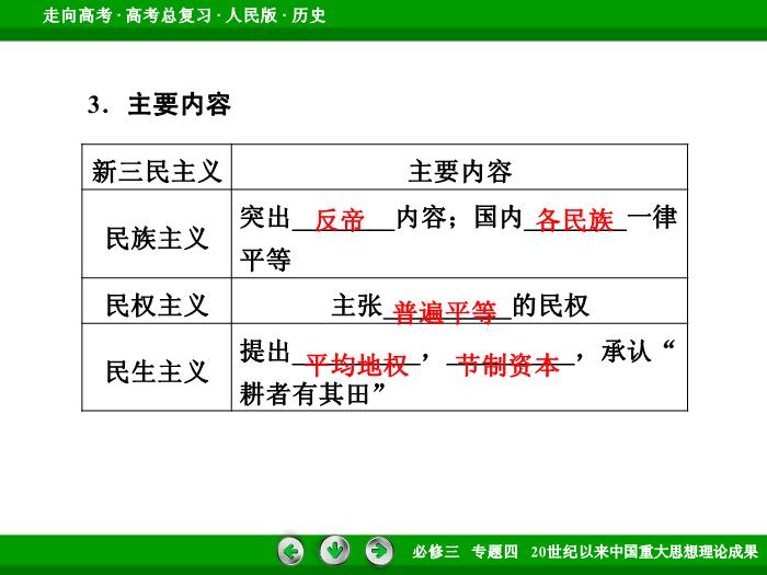 TOP472017年高考歷史人民版一輪復習必修3專題4　20世紀以來中國重大思想理論成果第33講 課時1.ppt文檔免費在線閱讀第14頁