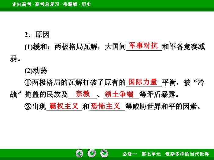 TOP432017年高考歷史岳麓版一輪復習必修1第7單元　復雜多樣的當代世界 第13講 第3課時.ppt文檔免費在線閱讀第12頁