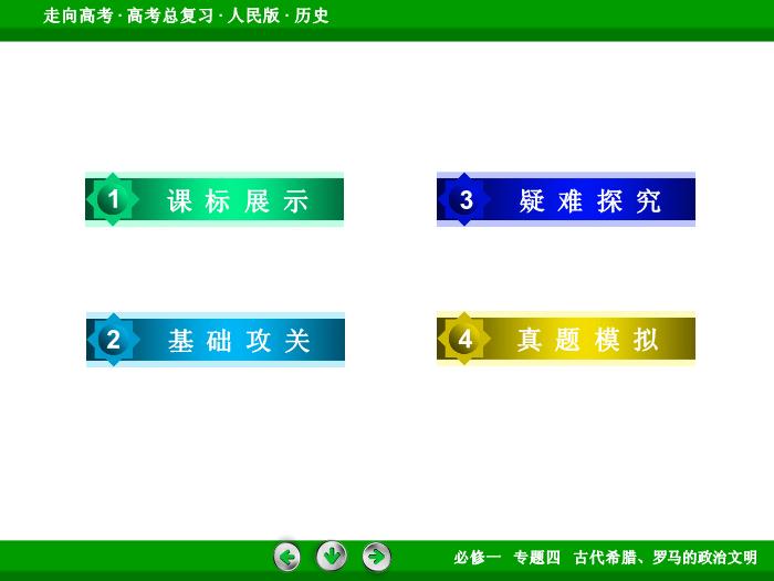 TOP432017年高考歷史人民版一輪復習必修1專題4　古代希臘、羅馬的政治文明第10講 課時1.ppt文檔免費在線閱讀第4頁