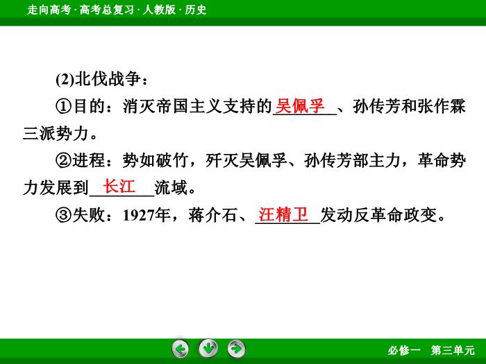 TOP502017版高考歷史（人教版）一輪總復習：必修1 第3單元 近代中國反侵略、求民主的潮流第8講 考點1.ppt文檔免費在線閱讀第10頁