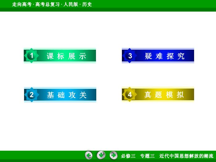 TOP422017年高考歷史人民版一輪復習必修3專題3　近代中國思想解放的潮流第32講 課時1.ppt文檔免費在線閱讀第4頁